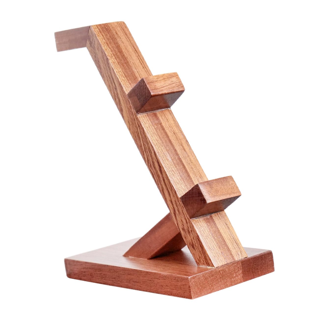 Supporto in Legno Colore Castano per Controller di Gioco e Cuffie, Porta Joystick Portatile Design Semplice e Funzionale per Organizzare e Mostrare Accessori Gaming