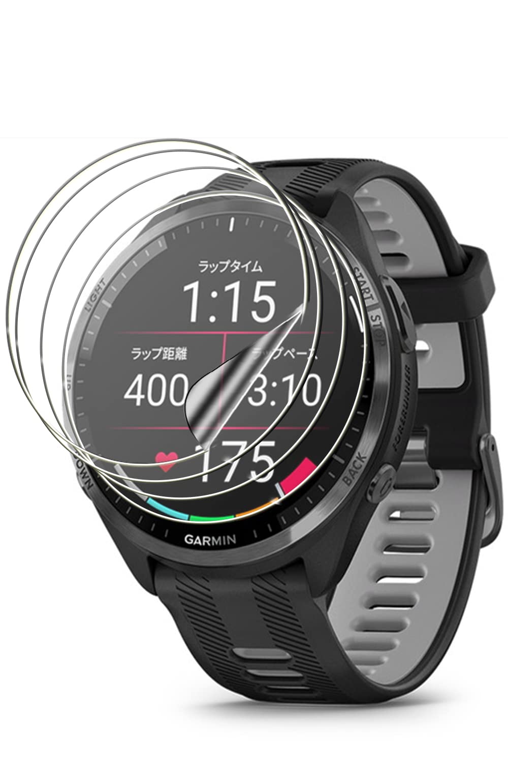 Amazon.co.jp: 【4枚セット】GARMIN Forerunner 965 保護フィルム 