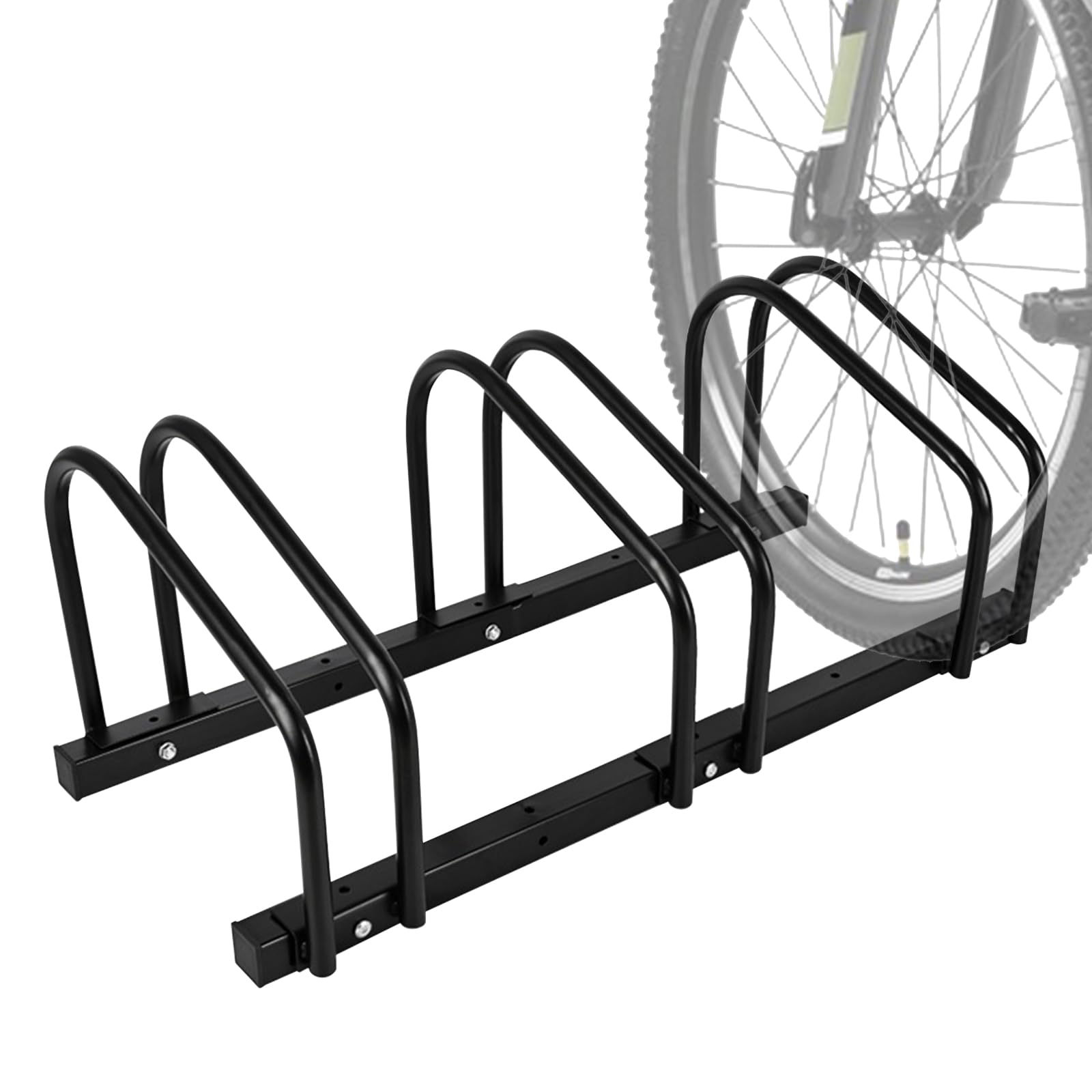 iCool Bike Stand for 3 Bikes, Parking Rack - Garage to Outdoor Use, Max. Tire Width 2.15"