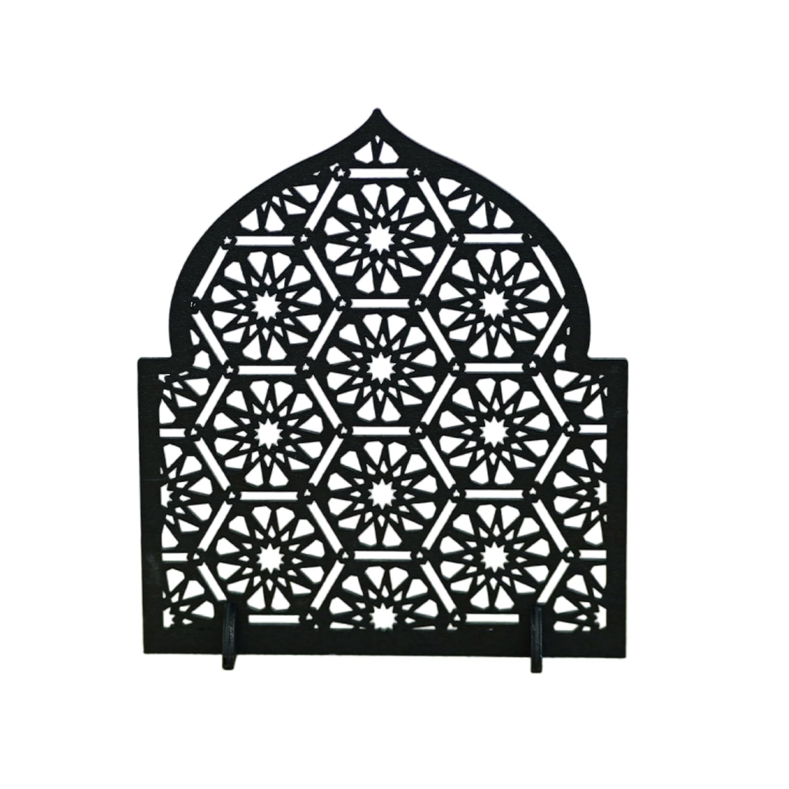 Eid Mubaraks Wooden Table Centerpiece Signs Freestanding Tabletop Ornament Ramadans Decoration Ramadans Tabletop Ornament