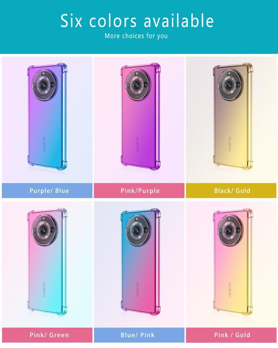 JIAFEI Cover Armor per Realme 11 PRO+ (Plus