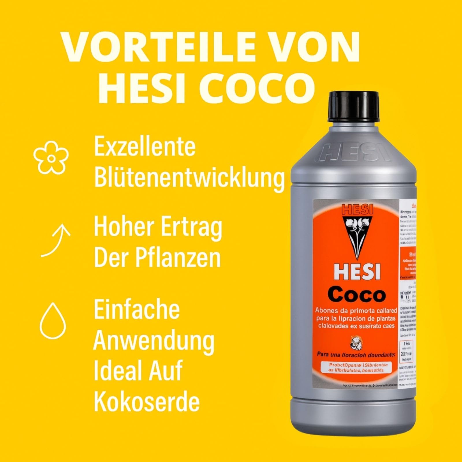 Weedness He-si Coco 5 Liter - Hydro-Kultur Grow Dünger Naturdünger Zimmerpflanzen Bio Flüssig Organischer Blüteboost