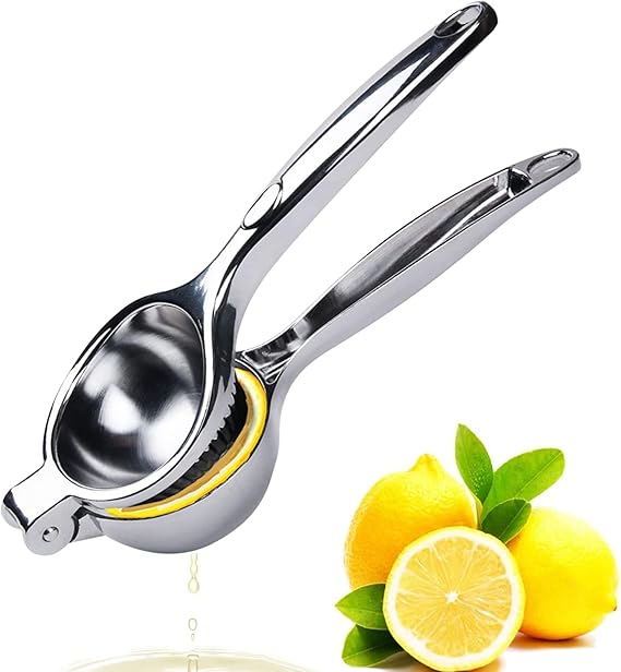 Dicsonizea Manual Lemon Squeezer, Lemon Juicer Stainless Steel, Citrus