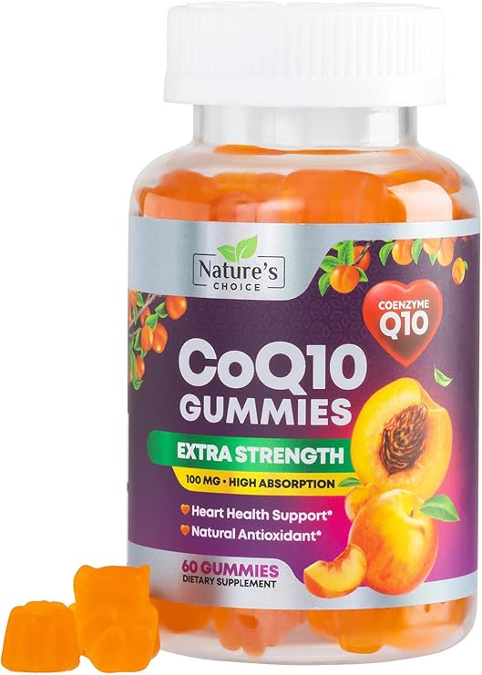 CoQ10 Gummies for Adults 100mg, Max Absorption Coenzyme Q10