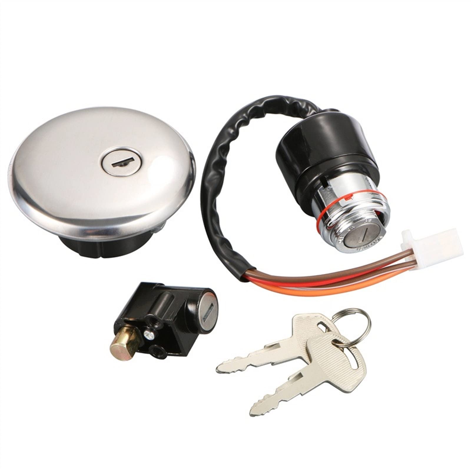 Kit De Contacteur D'allumage Avec Clé Pour Suzuki GN125 (1982-2001) - Cylindre De Serrure Antivol