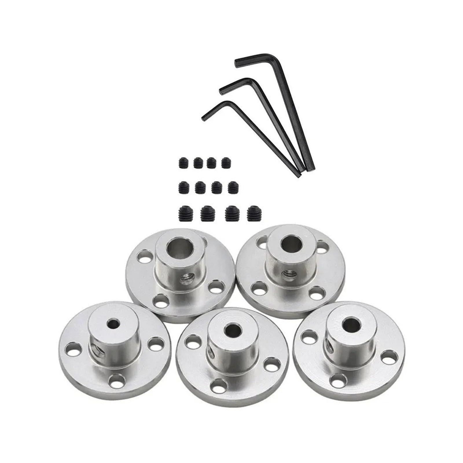 Aluminum Alloy Rigid Flange Coupling 2-16mm Motor Guide Shaft Coupler(L-8MM)