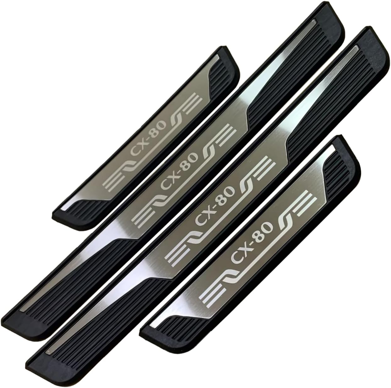 Car Outer Door Sill Scuff Plate Guard Protector for Mazda cx80 cx-80 2023 2024 2025, Trim Cover Auto Accessories