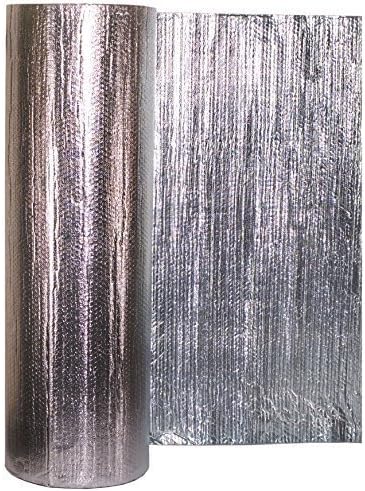 Solar Bay SOLA4mmBUBBLE5m Sola-Guard 4mm Thick Heavy Duty Double Foil Reflective Bubble Insulation 1.2m Wide (5m), Silver