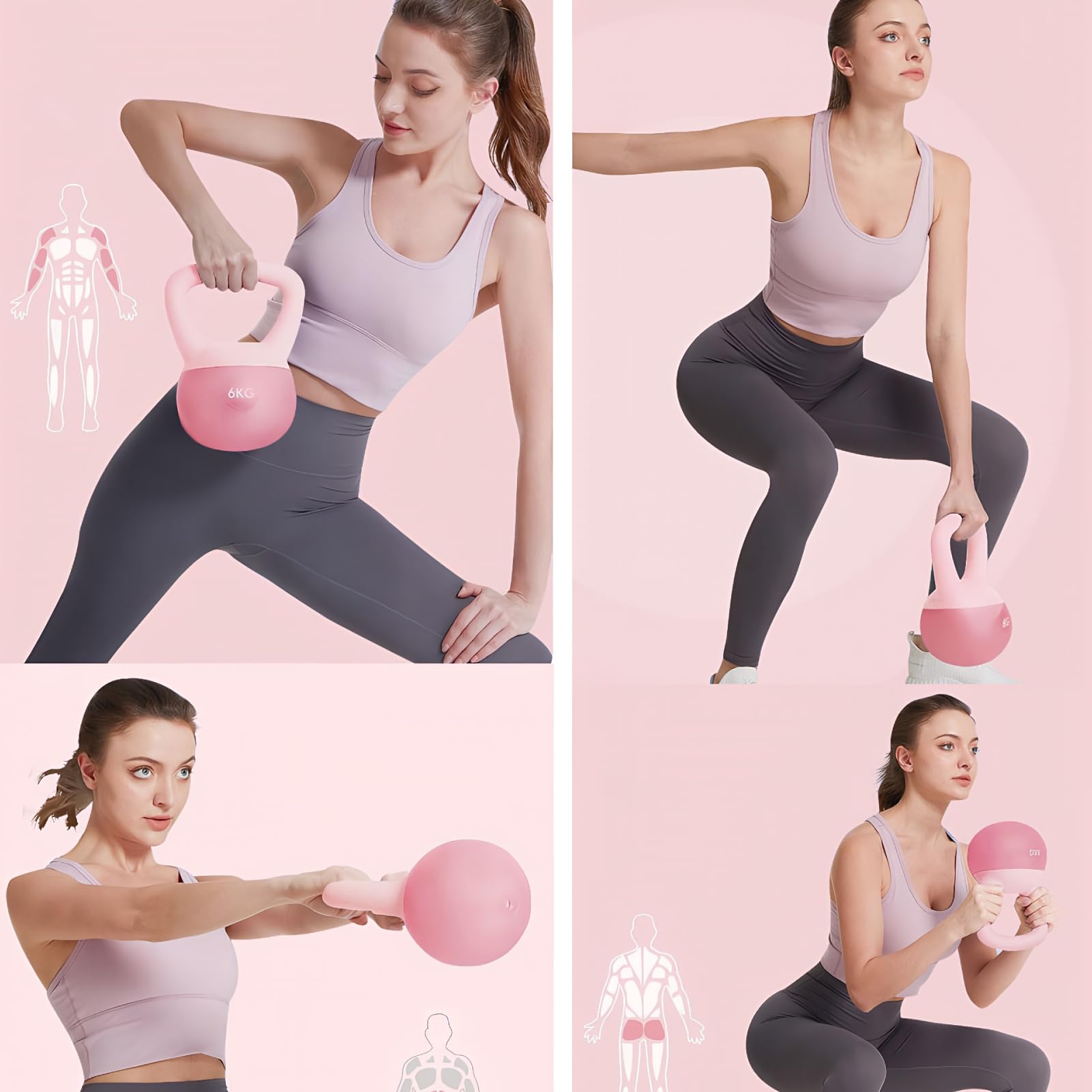 ZhaoCo Kettlebell Morbida, Pesa Russa per Fitness in Casa
