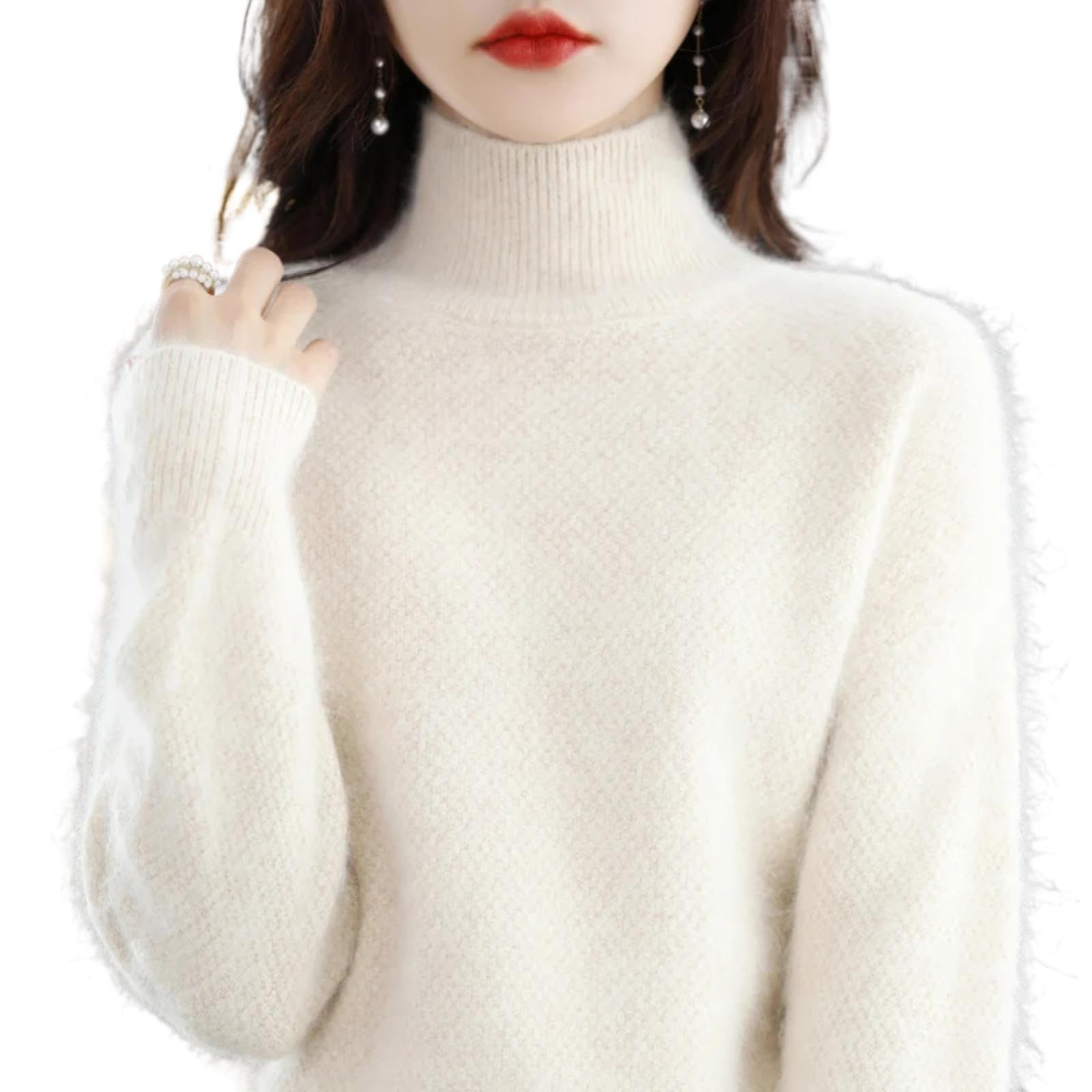 Maglione Felpe con Cappuccio Hoodies Pullover Sweatshirt Uomo Donna Maglione Donna XXL Beige