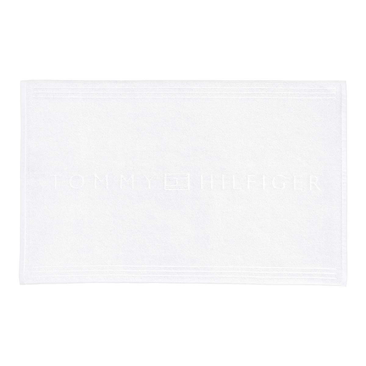 Tommy Hilfiger Handtücher Uni White, Badetuch 100x150 cm