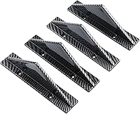 Vista 5 de 4 piezas de alerón de parachoques trasero inferior para coche, difusor de labio, accesorios anticolisión, protector de aleta de tiburón, divisor