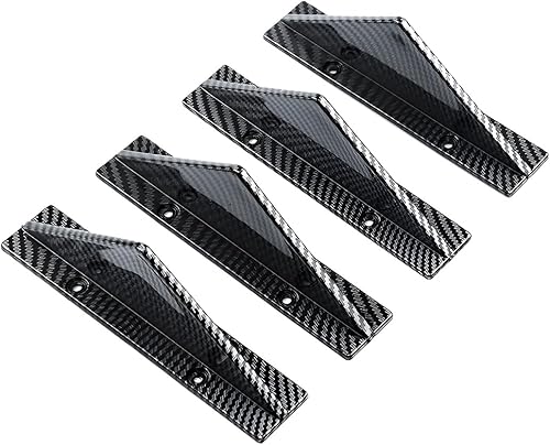 Miniatura 5 de 4 piezas de alerón de parachoques trasero inferior para coche, difusor de labio, accesorios anticolisión, protector de aleta de tiburón, divisor de