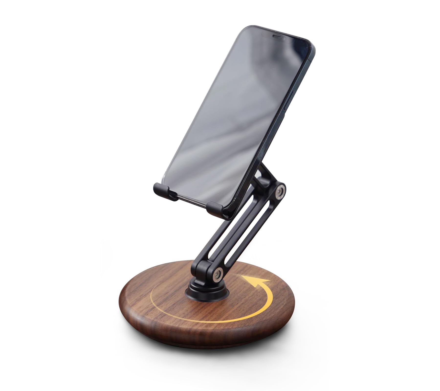 RENMTURE Soporte de escritorio para teléfono, soporte plegable ajustable para teléfono celular con rotación de 360° para iPhone 16, 15, 14, 13 Pro, iPad, teléfonos móviles y tabletas, soporte