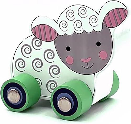 Miniatura 7 de Orange Tree Toys First Farmyard Vehículos de juguete de madera  Juguete de madera colorido pintado a mano para niños pequeños mayores de 12 meses,