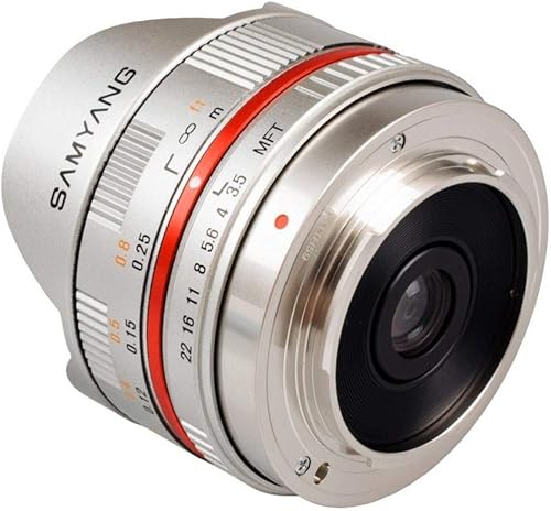 Miniatura 4 de Samyang Lente de enfoque manual Fisheye F3.5 de 0.295 in para Micro 43 - Plata