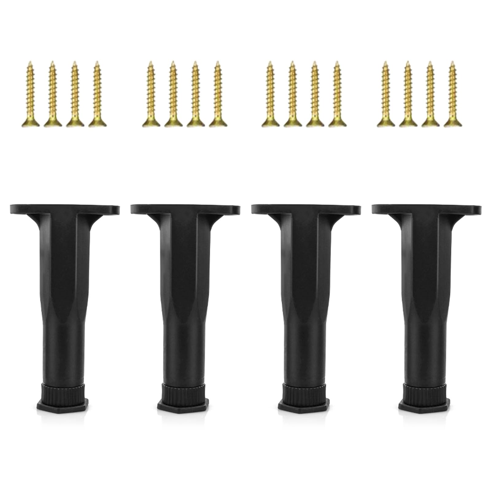 4Pcs Universals Furniture Leveling Feet Adjustable Legs Heavy Duty Furniture Replacement Legs for Home Offices Hotel Use Strong Load Bearing Bed