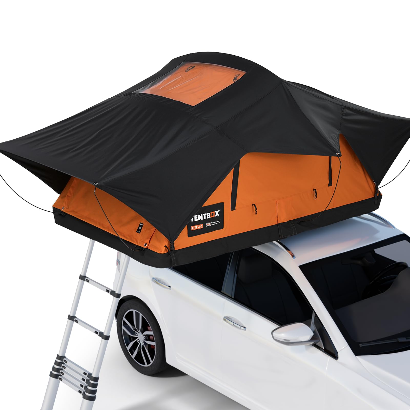 TentBox Lite - Tienda de Techo para Automóvil - TentBox Tienda de Techo para Automóvil, Acampada en Coche Todo el Año - SE Ajusta A LA MAYORÍA DE LOS AUTOMÓVILES - Montaje en 30 Segundos.
