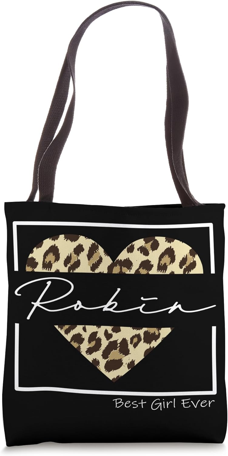 Robin Best Girl Ever, Personalized leopard Heat Robin Name