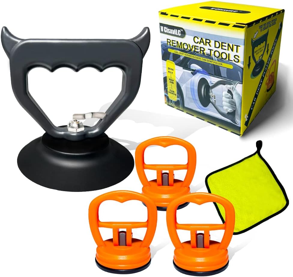 V CisxviLC 4Pcs Powerful Car Dent PullerDent Removal Kits