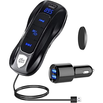 Amazon.co.jp: Signstek 0.5W FMトランスミッター 0.5B LCD ステレオ アンテナ付き ブラック 電波法承認:  家電・カメラ