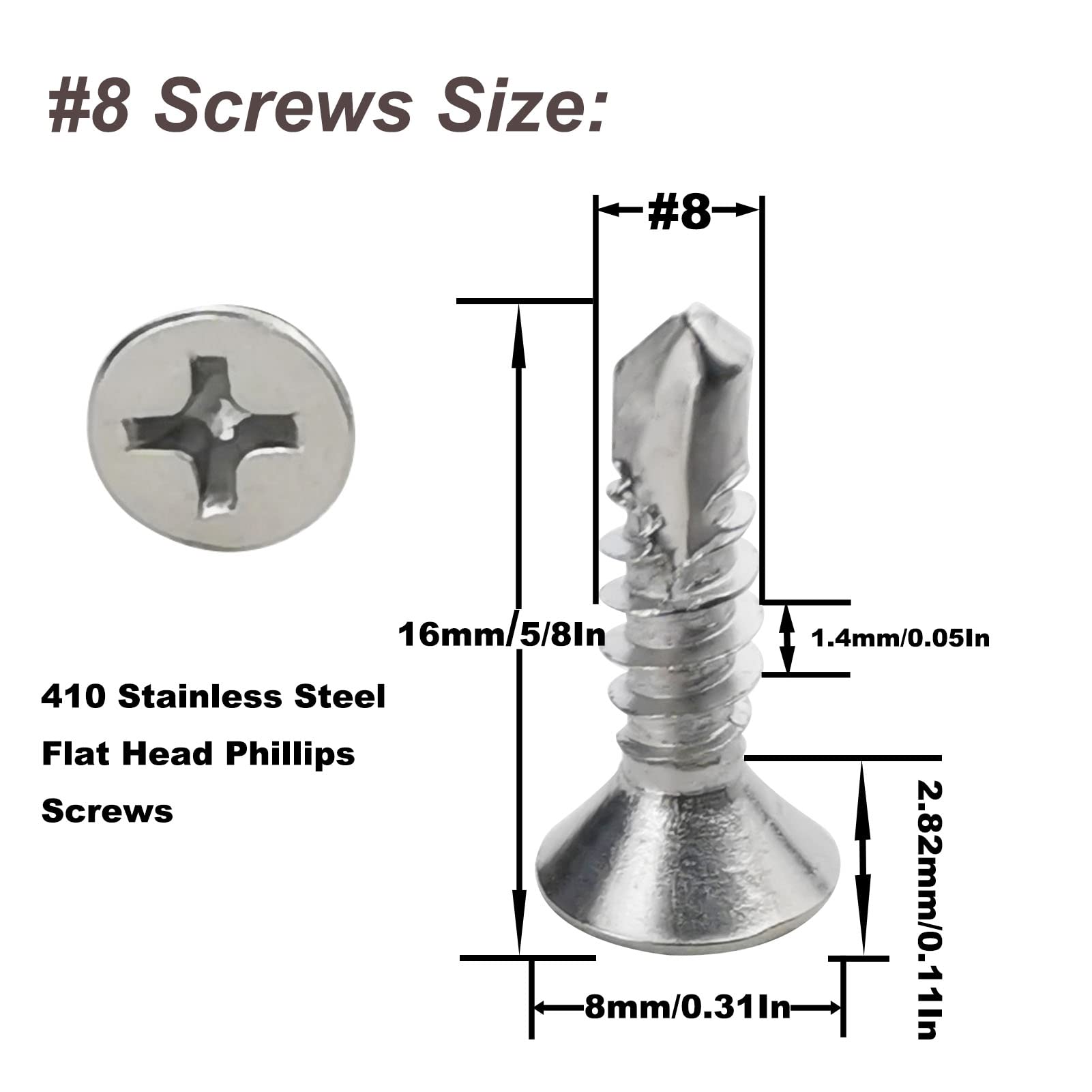 Trade Pack of 120 4.2 x 16 mm Sheet Metal Self-Tapping Screws - Image 2