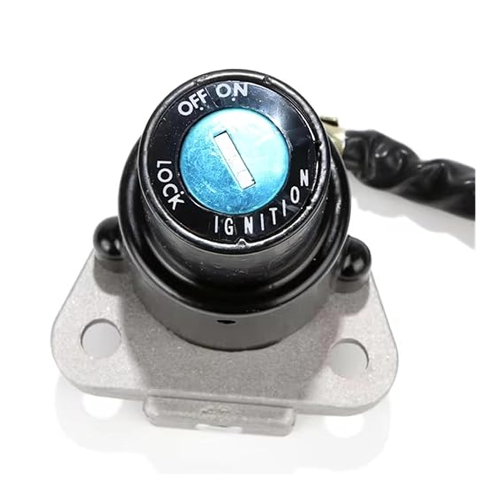 Interruptor Encendido Cerradura para KLR-650 para KLR 650 1987-2007 Bloqueo Interruptor Encendido con Juego Llaves Cerradura Puerta Eléctrica 6 Cables Llave
