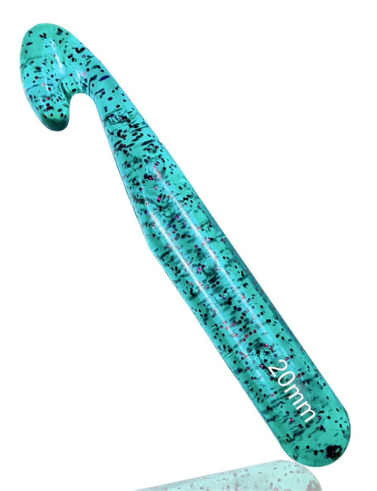 25mm Large Crochet Hook,Huge Crochet Hooks for Chunky Yarn,Ergonomic Knitting Giant Crochet Hooks,Big Crochet Needles for Knitting Yarn Carpet Scarf Wool Roving(Green,20mm)