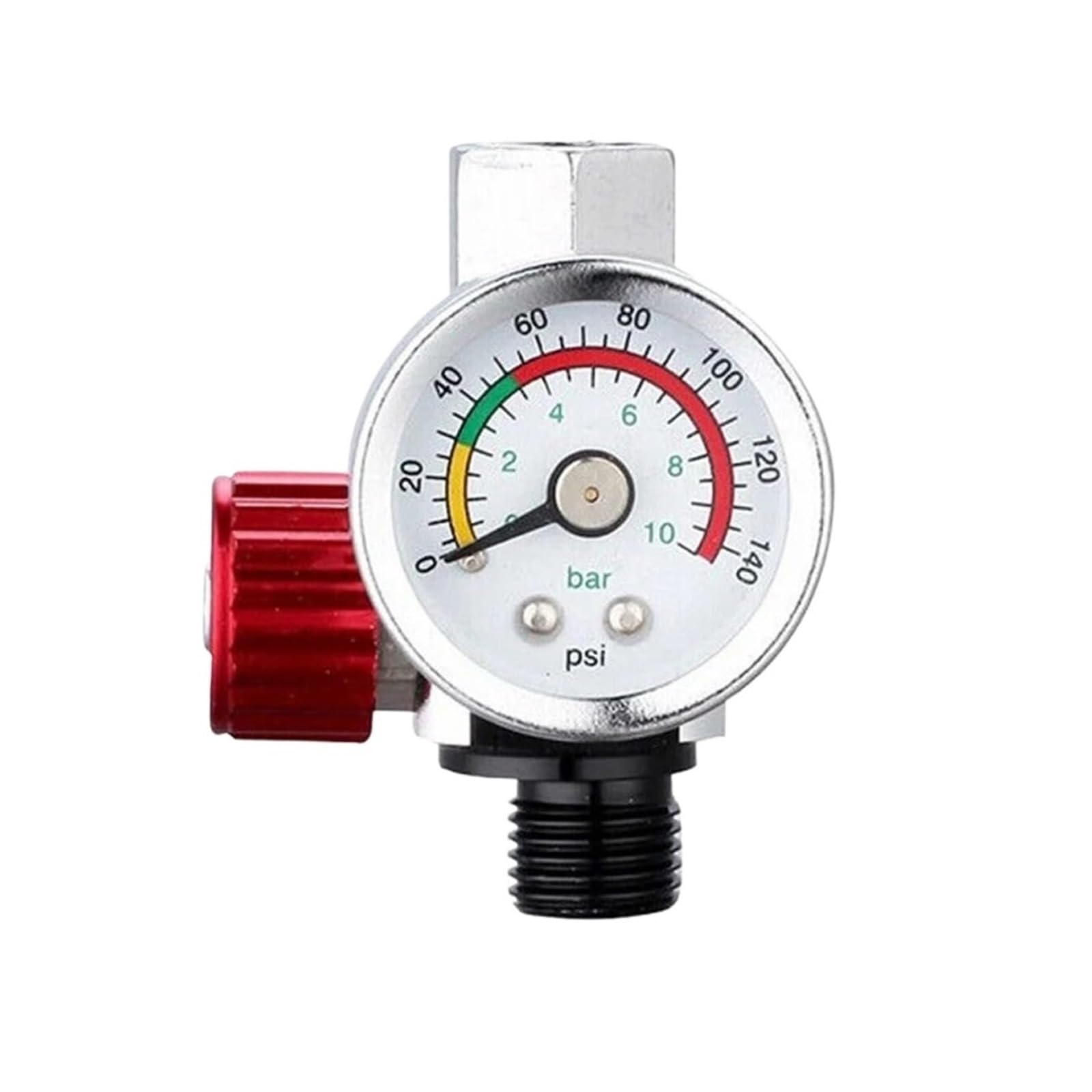 3 Szt. Przełącznik Ciśnienia Regulowany Manometr Barowy Regulatora 1/4 "BSP