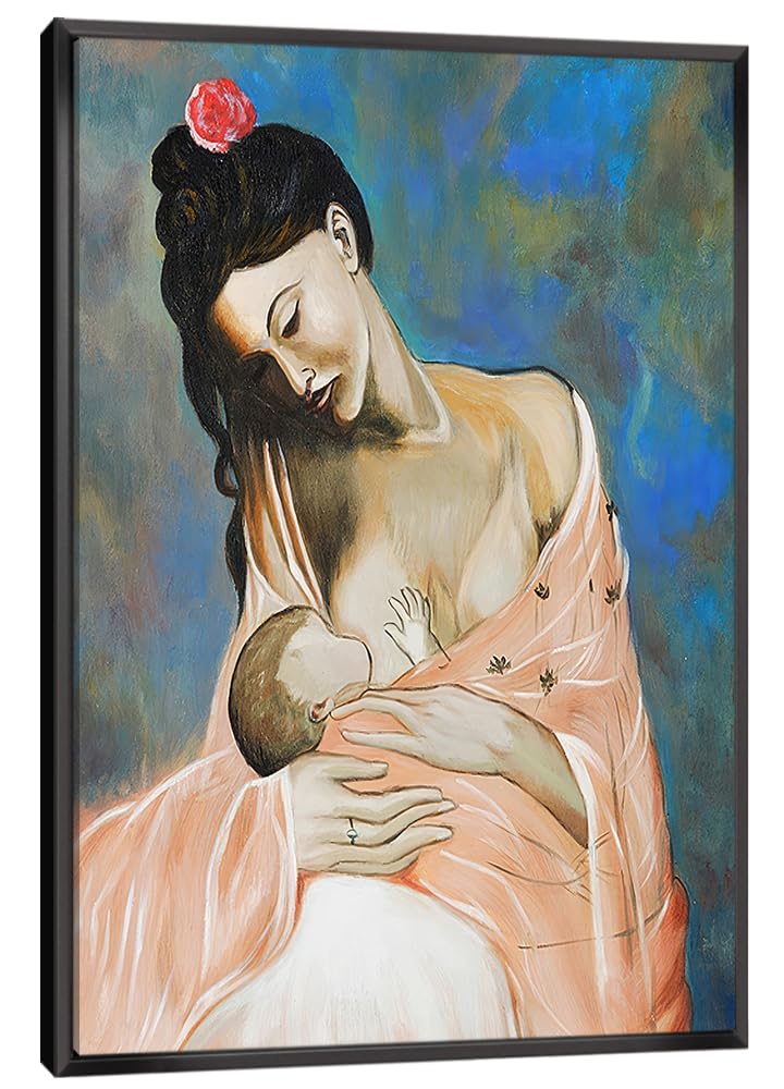 パブロ・ピカソ、FEMME ASSISE、海外版超希少レゾネ、新品木製額付