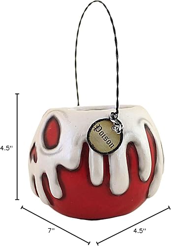 Miniatura 4 de Bethany Lowe Manzana roja pequeña con cubo de veneno blanco, LA1390