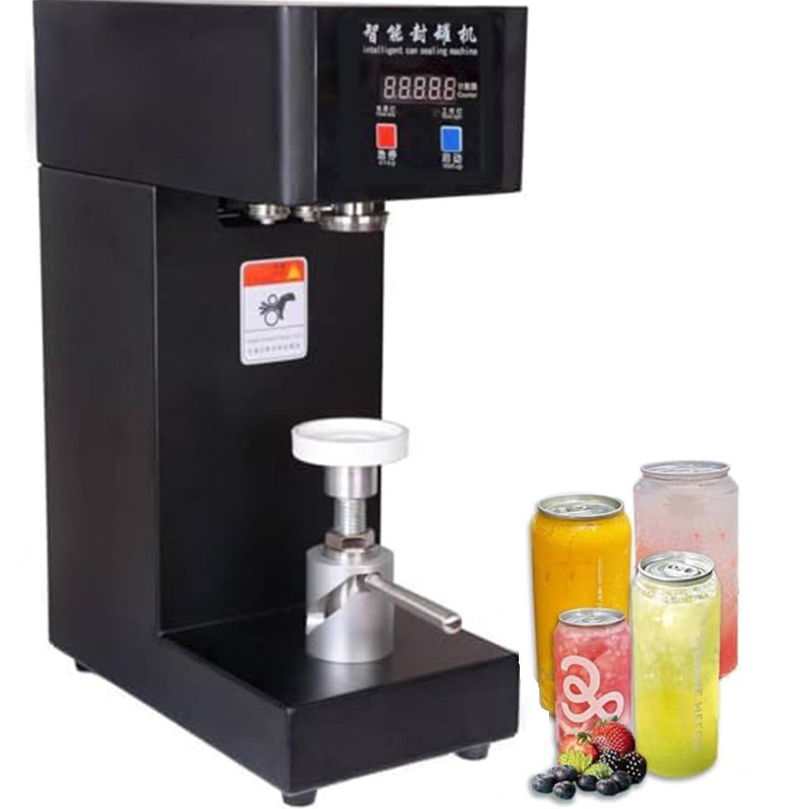Machine à sceller automatique de canettes, scellement de tasse électrique, machine à sceller les boissons pour thé au lait et boissons, vitesse de scellement de 5 secondes, avec panneau intelligent à