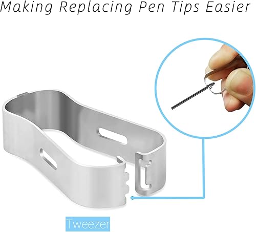 Miniatura 10 de Puntas de rotulador para rotulador notable de 12 lápiz capacitivo más puntas suaves de repuesto, puntas con herramienta (20 unidades2B)