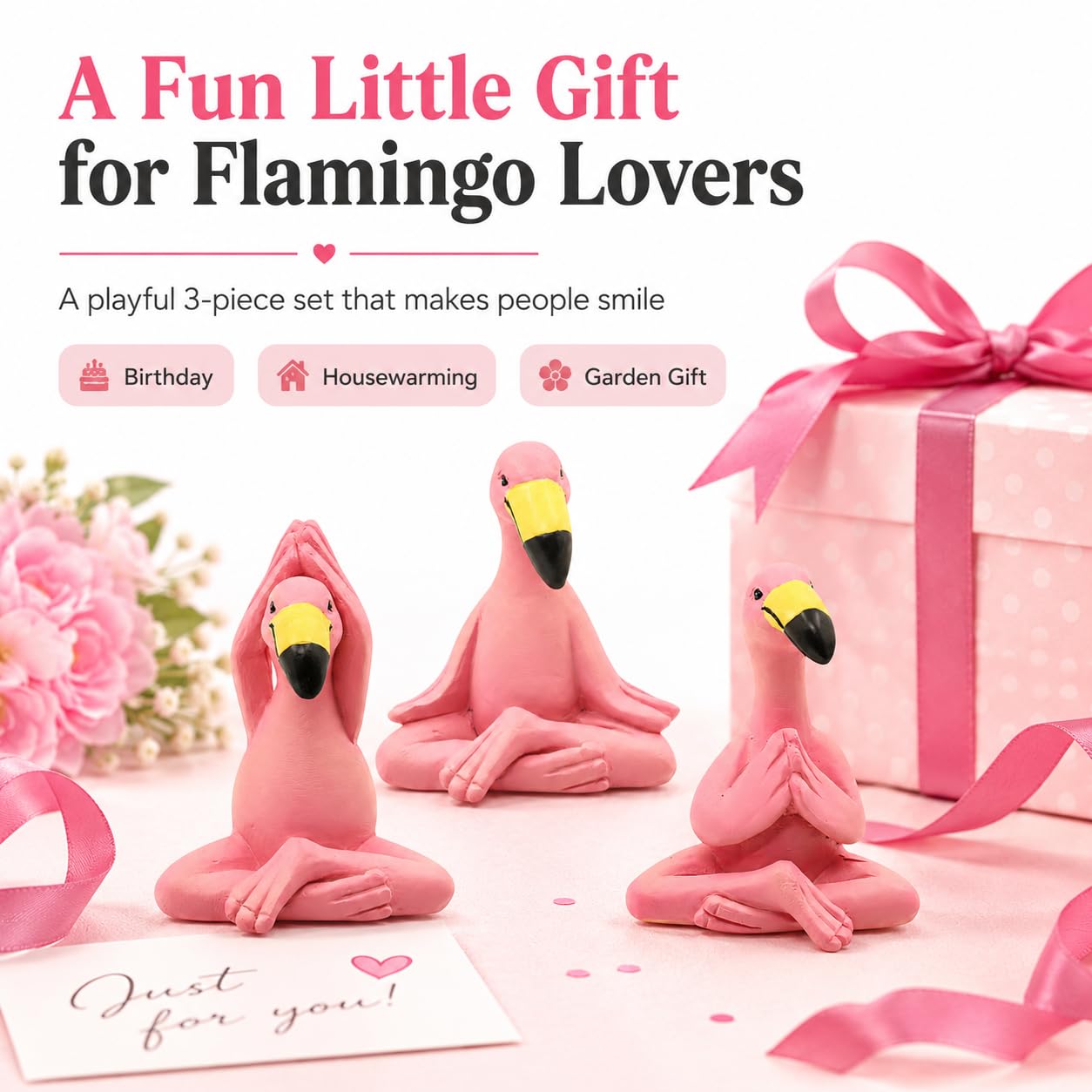 Guiqulai Lot de 100 mini flamants roses lumineux en résine pour jardin, paysage, aquarium, maison de poupée, décoration de fête d'anniversaire (rose rouge