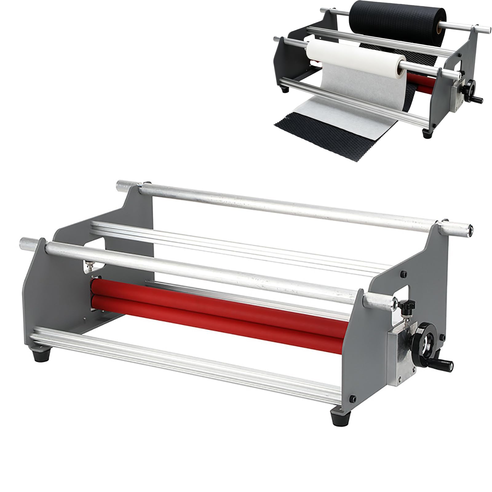 Distributeur manuel de papier alvéolé emballage, compatible avec les rouleaux jusquà 55 cm, tension réglable