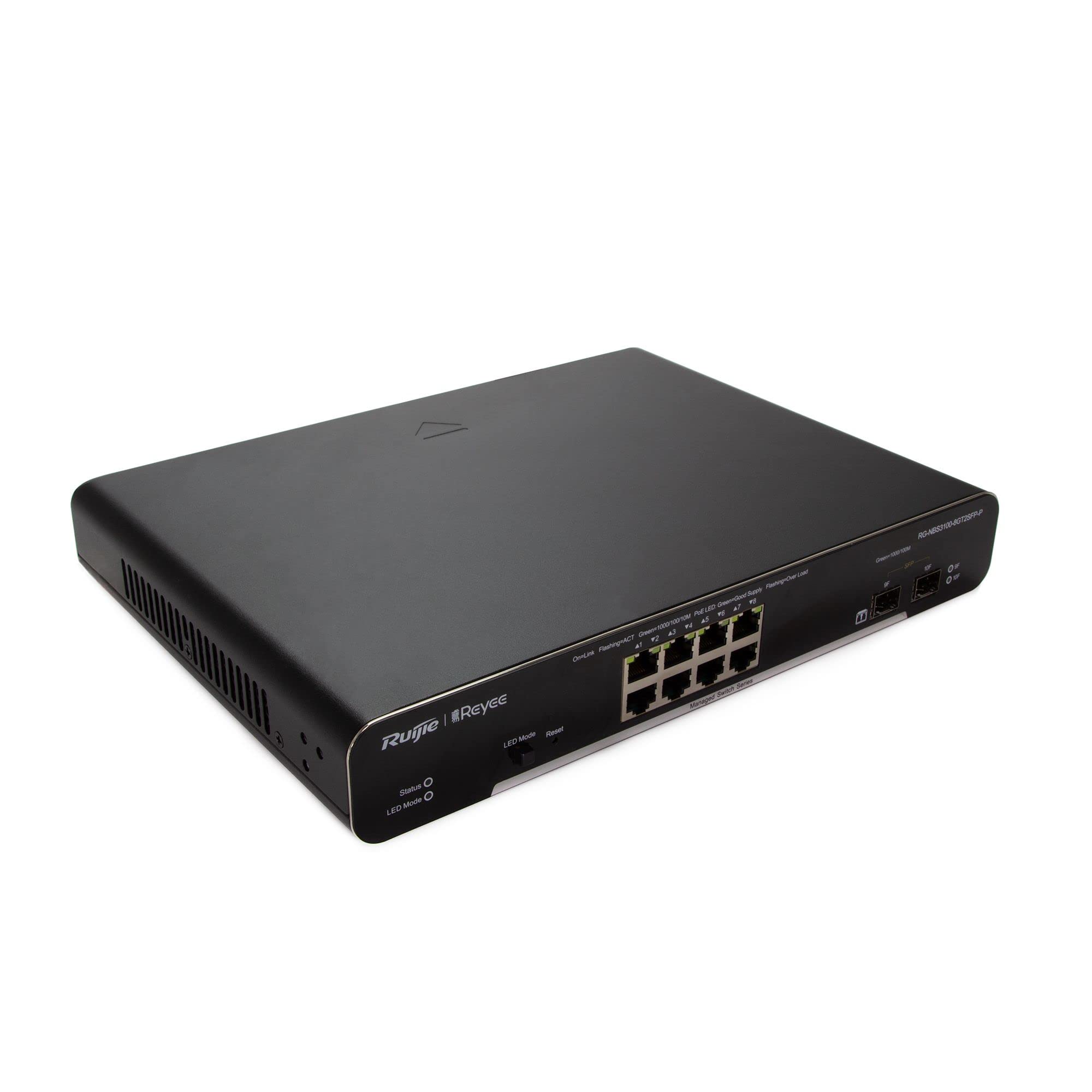 RUIJIE Reyee RG-NBS3100-8GT2SFP-P 8 Port Gigabit Yönetilebilir Switch