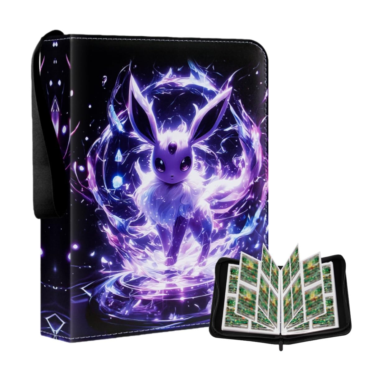 AnnuzoQ Sammelkarten Album für Karten, Sammelkarten Heft 50 Seiten 400 Karten Kapazität, Sammelalbum Karten Halter Ordner Buchk