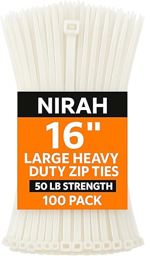 Vista 20 de Nirah Bridas pequeñas de grado industrial de 4 pulgadas, blanco transparente, paquete de 1000, multiusos, pequeñas bridas de cremallera, mini bridas