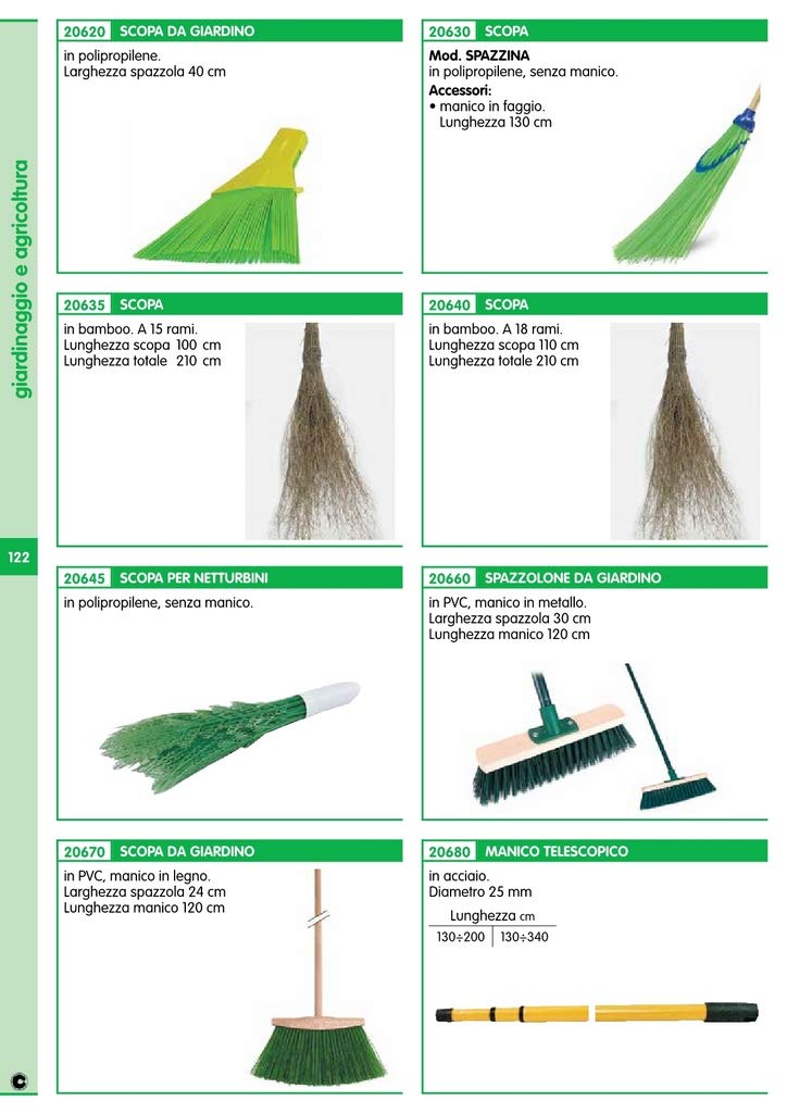1PEZZO SCOPA NETTURBINO IN PLASTICA "SPAZZINA"