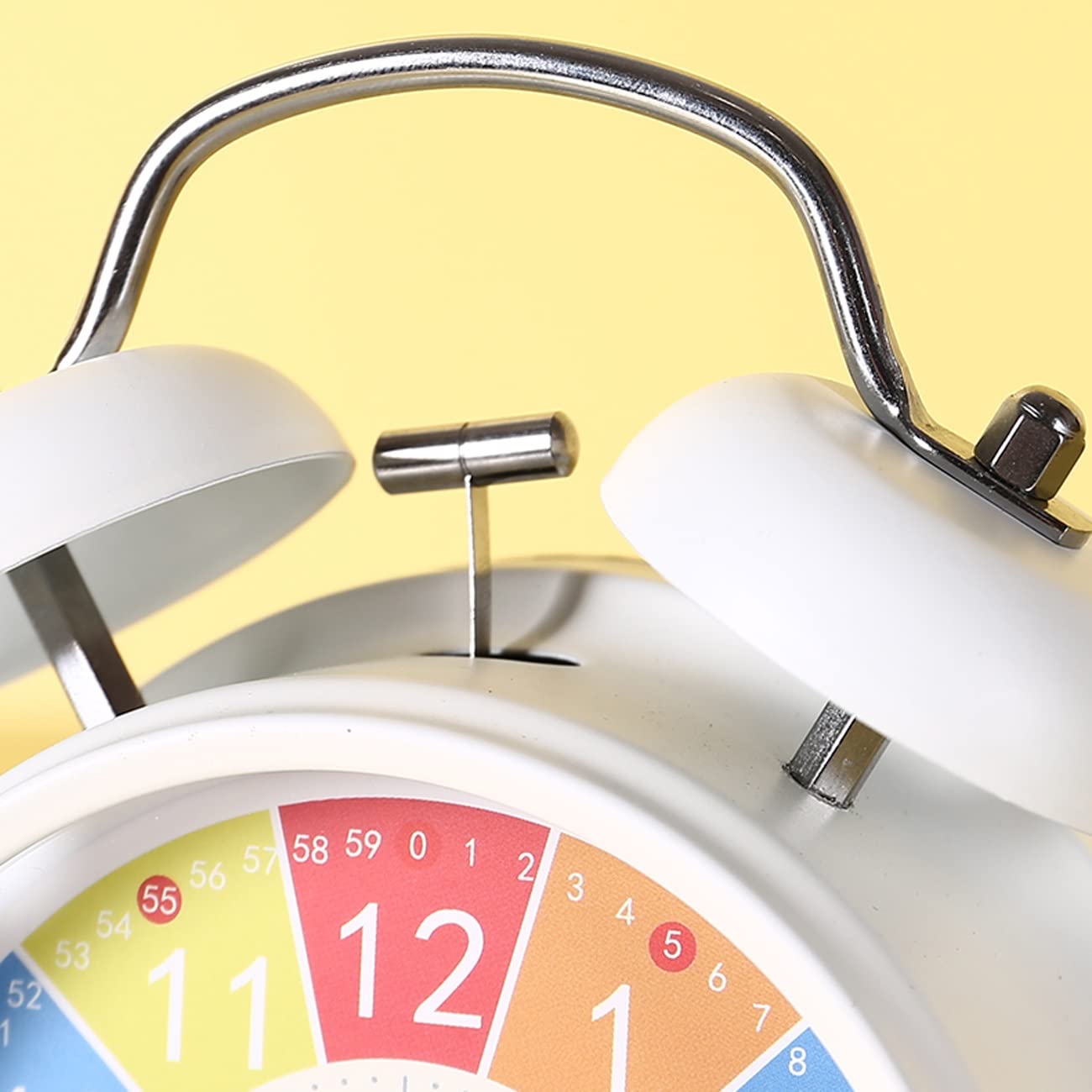 Despertador, Reloj de Escritorio Doble 4 Pulgadas con función educación temprana, for habitación Infantil o for Estudiantes
