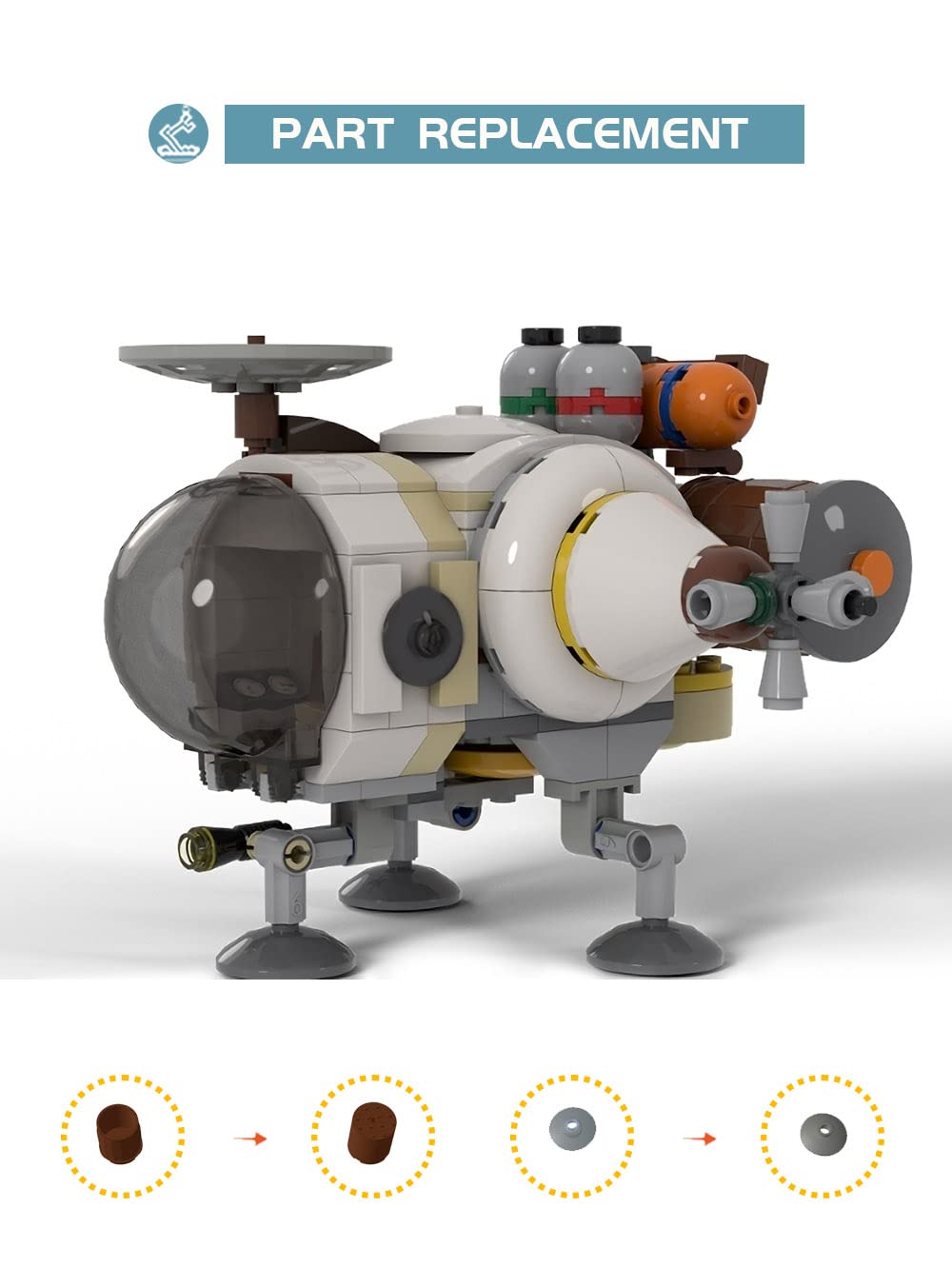 ブロック玩具の宇宙船 Amazon.co.jp: Outer Planet Wilds Ship ビルディングブロックセット