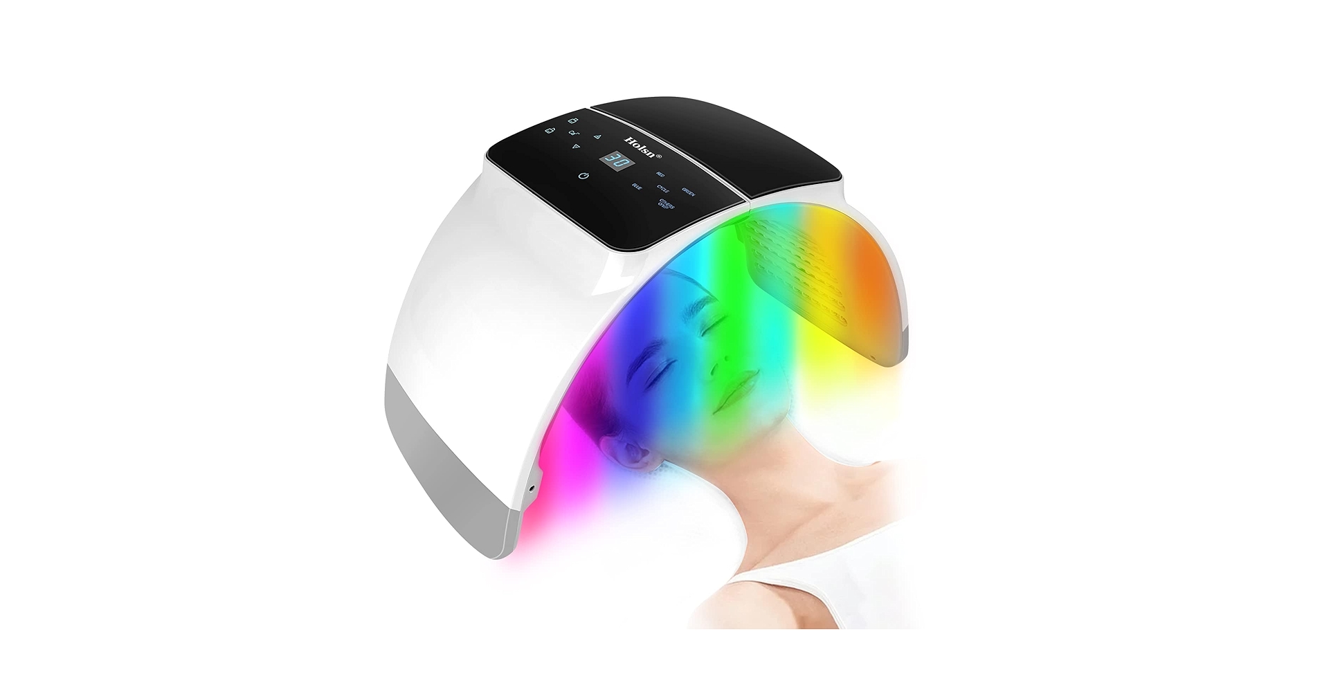 Holsn LED Light Therapy for Face - 7 Colors Photon PDT LED