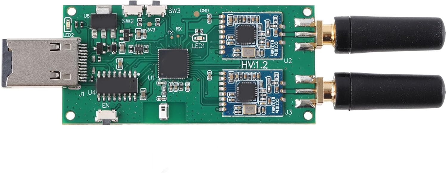 RF Adapter and Transceiver RF Transceiver Module Set for Penetration Testing Wide Frequency Range 300MHz-2.4GHz for Reception Transmission