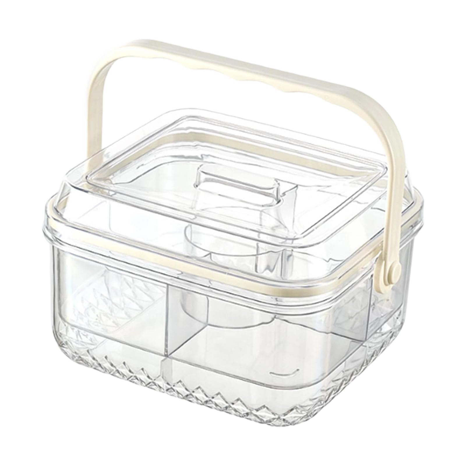 Boîte de rangement pour collations en plein air et pique-nique avec bac réfrigérant portable