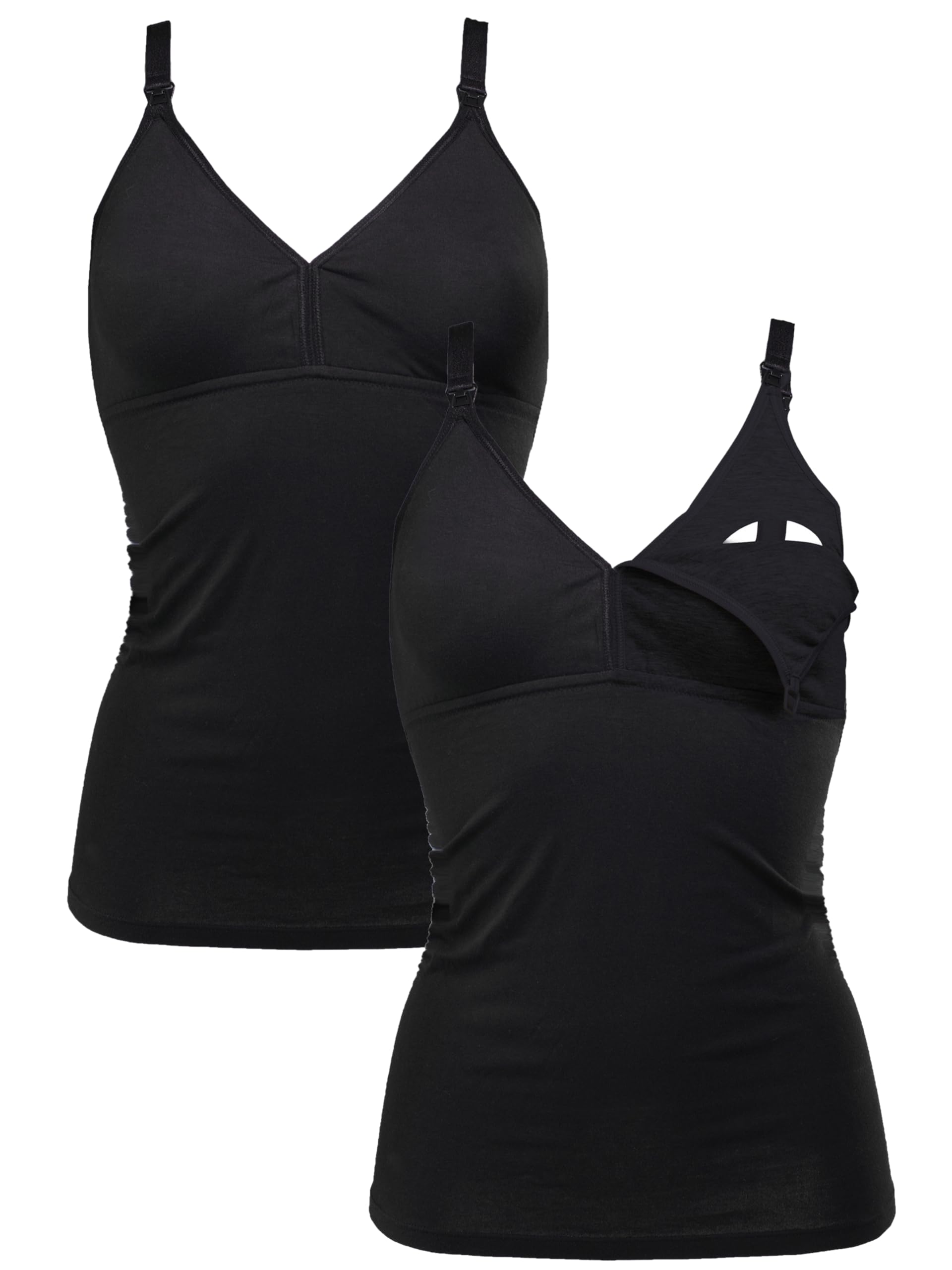 Nursing Top Cotton-Mix Oeko Tex 100 Cami Woman Breastfeeding Tank top Adjustable Straps Postpartum German Brand 5400