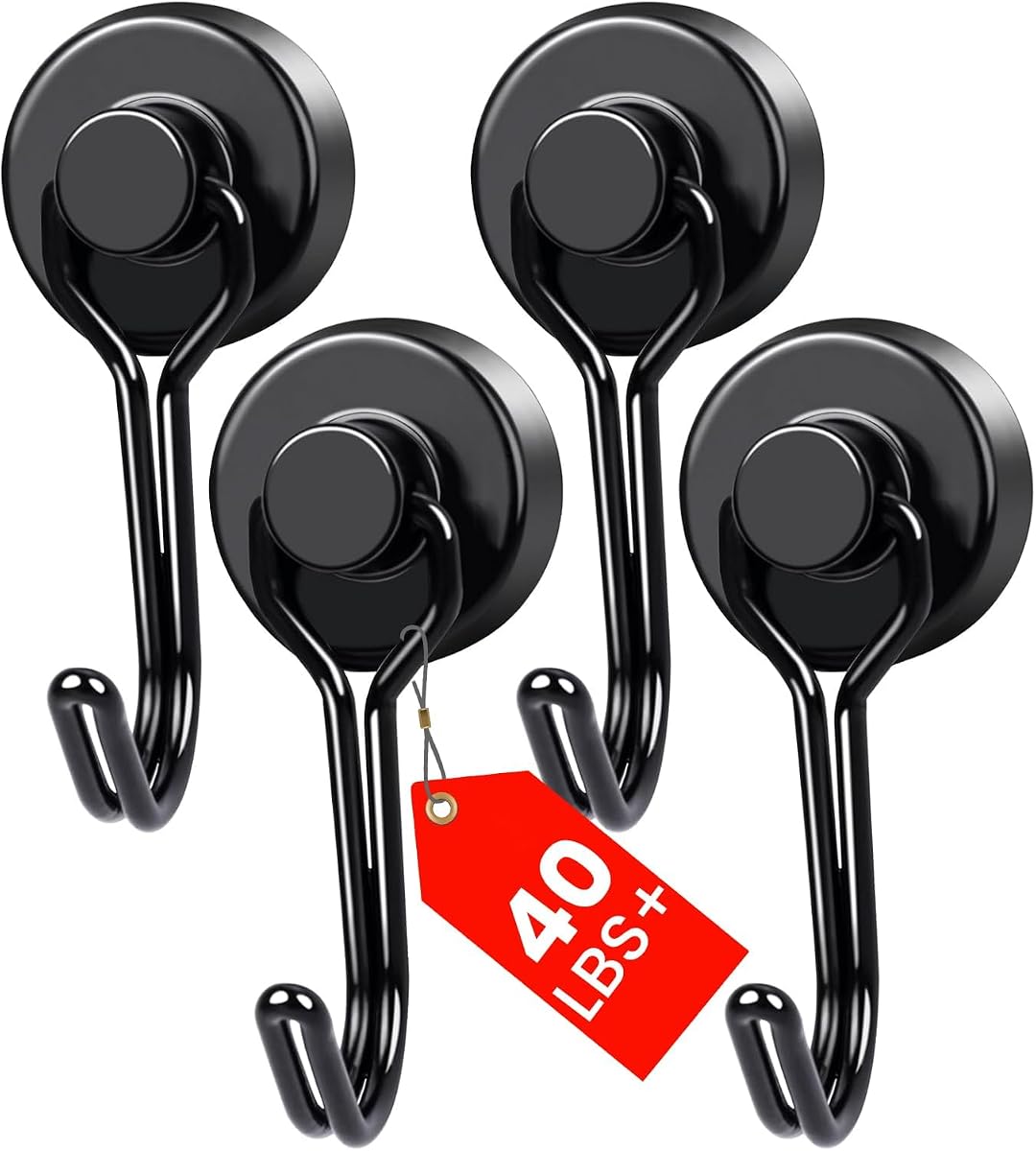 MIKEDE Magnetic Hooks 4 Pack