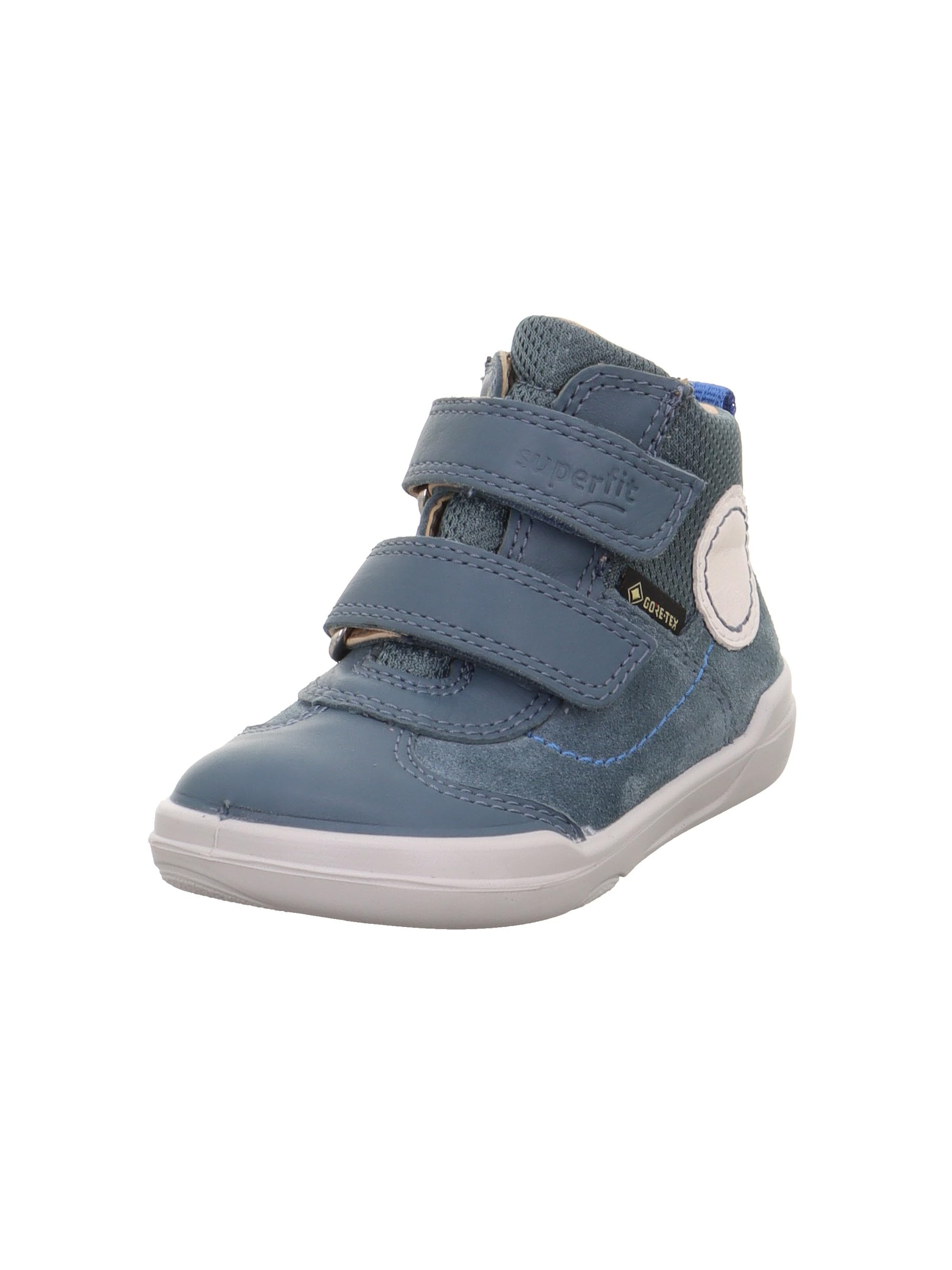 Superfit Boys SUPERFREE Leicht gefütterte Gore-Tex Sneaker, Hellblau/WEIß 8010