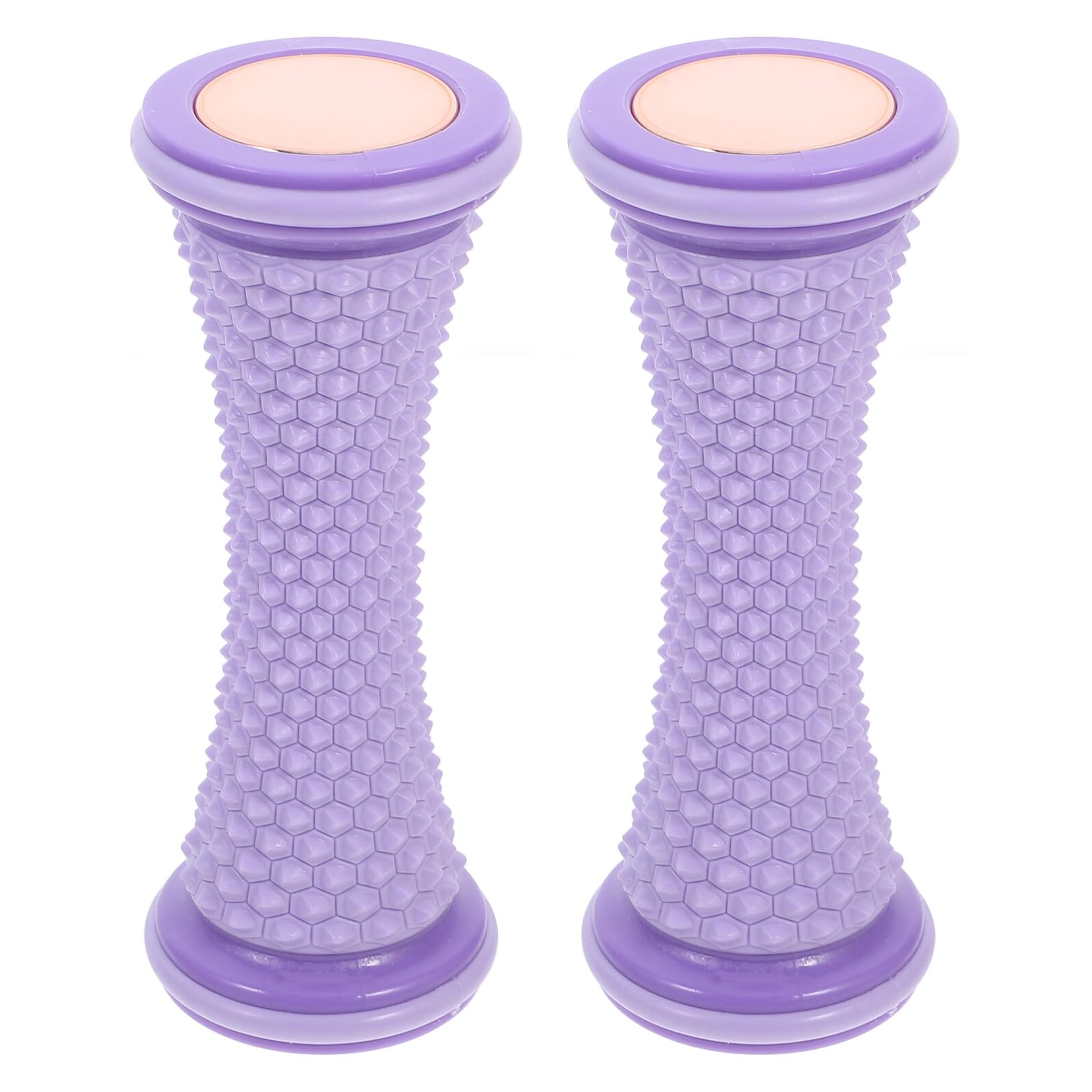 Manuelles Fußmassagegerät in Lila 2 Stück aus Tpr und Pvc der Durchblutung mit Tragbarem Design für Fußsohlenmassage und Yoga Einsatz