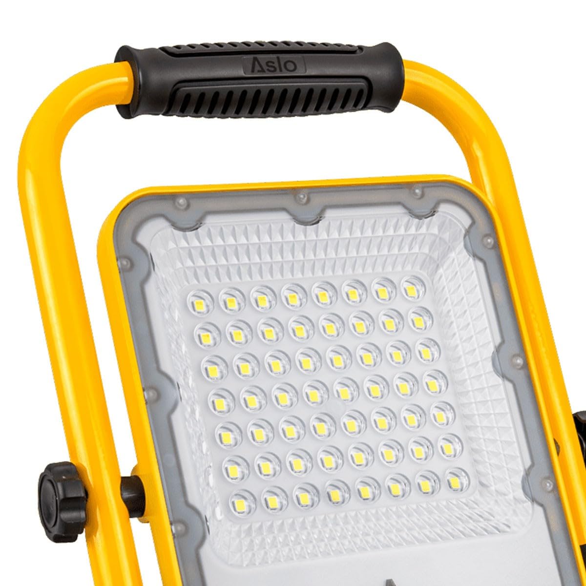 ASLO Foco LED para construcción, iluminación USB, 50 W, 6000 lúmenes, lámpara de trabajo, portátil, de iones de litio, 21700 mAh, para taller, construcción, garaje