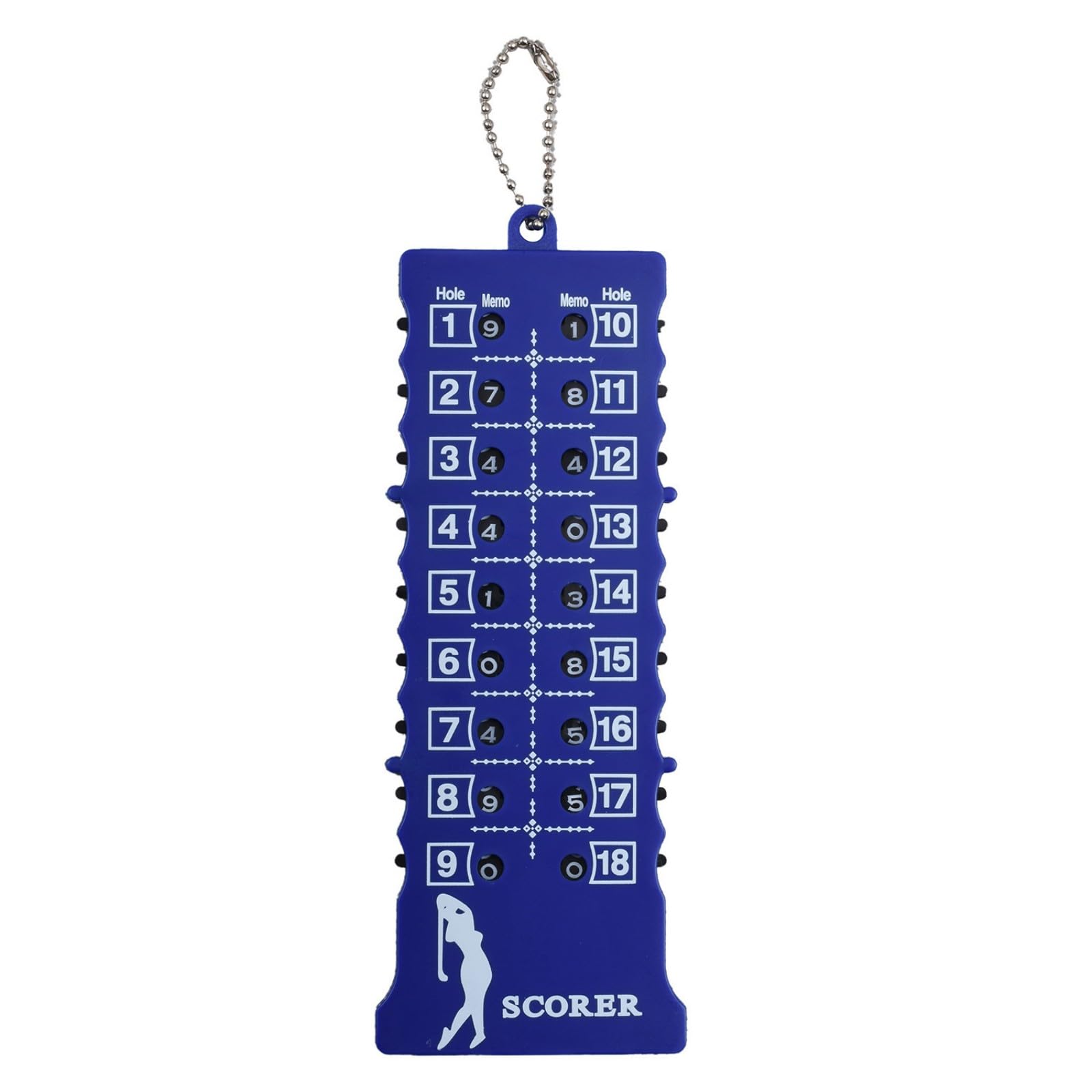 SEEOR Golfs Score Counter Strokes Counter Keychain 18 Hole Golfs Score Indicators Putt and Shot Scorekeeper for Golfs Scoring